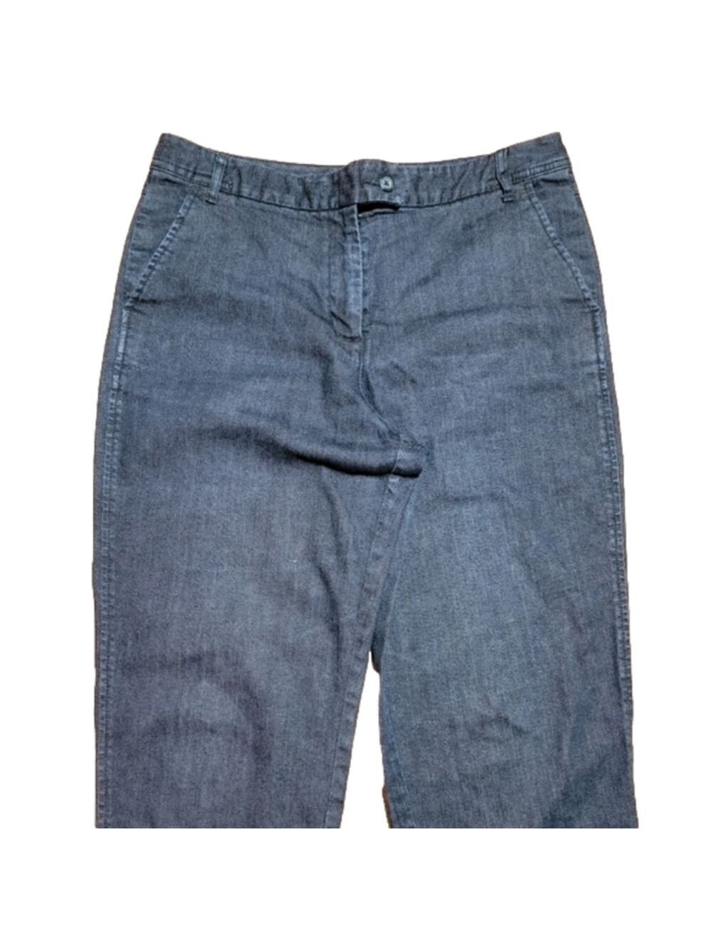 Talbot Petite Stretch Dark Denim Capri Size 10